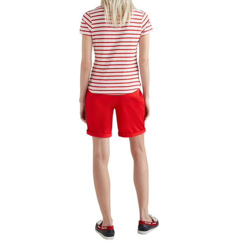 T-shirt Donna girocollo Bianco rosso Tommy Hilfiger- Francavilla Moda